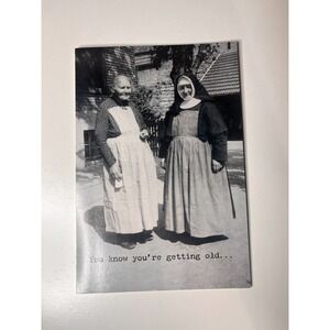 Sustainable Forestry Initiative Old Nuns Standing Around Happy‎ Birthday Card